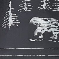 Black Bear Embossed Metal Lampshade - 14" - Ozark Cabin Décor, LLC