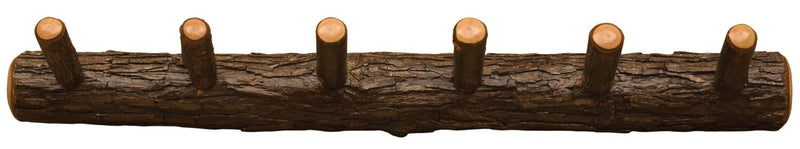 Hickory Wall Coat Rack - 36" with 6 Pegs - Ozark Cabin Décor, LLC