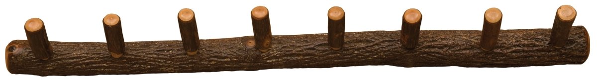 Hickory Wall Coat Rack - 48" with 8 Pegs - Ozark Cabin Décor, LLC