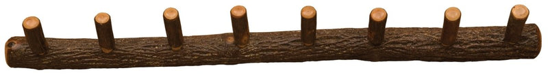 Hickory Wall Coat Rack - 48" with 8 Pegs - Ozark Cabin Décor, LLC
