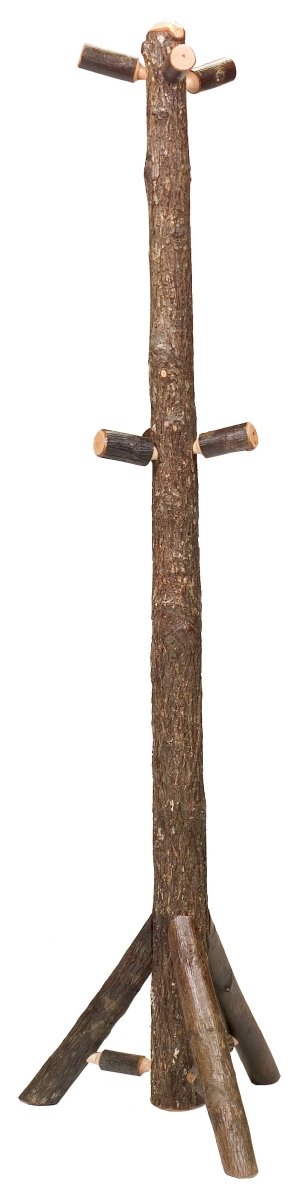 Hickory Log Floor Coat Tree - Ozark Cabin Décor, LLC