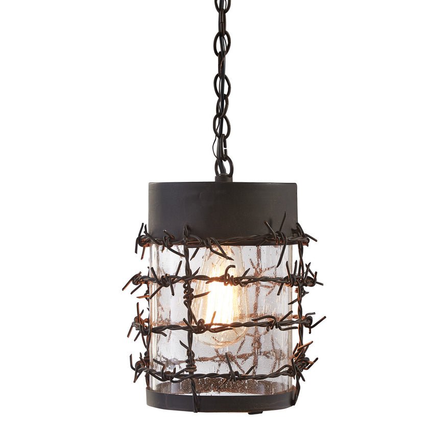 Barbed Wire Pendant Light - Ozark Cabin Décor, LLC