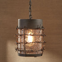 Barbed Wire Pendant Light - Ozark Cabin Décor, LLC