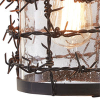 Barbed Wire Pendant Light - Ozark Cabin Décor, LLC