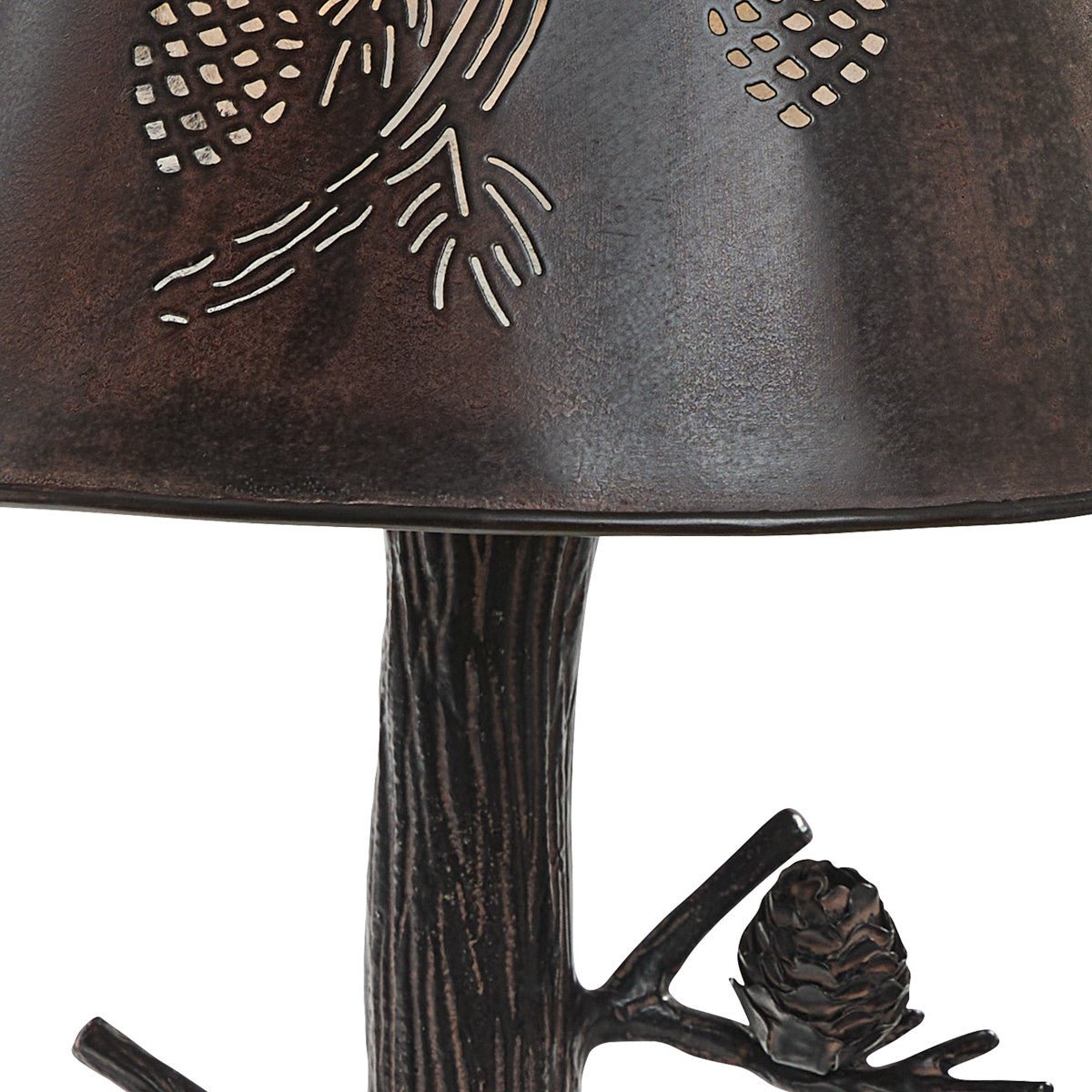 Ponderosa Pine Lamp With Cut Out Shade - Thumbnail 3