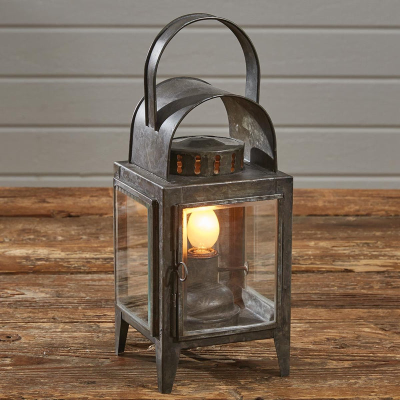 Oil Lantern Bevel Glass Lamp - Ozark Cabin Décor, LLC