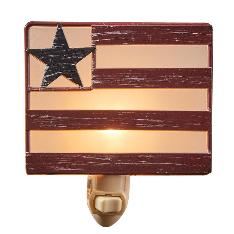 Flag Night Light - Ozark Cabin Décor, LLC