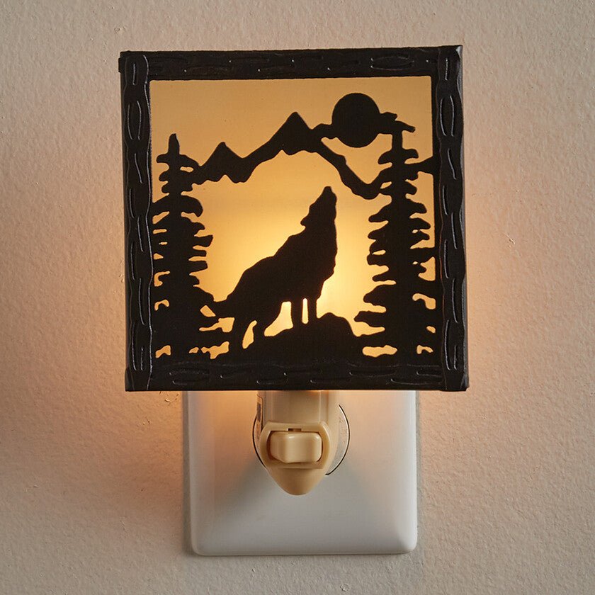 Wolf Night Light - Ozark Cabin Décor, LLC