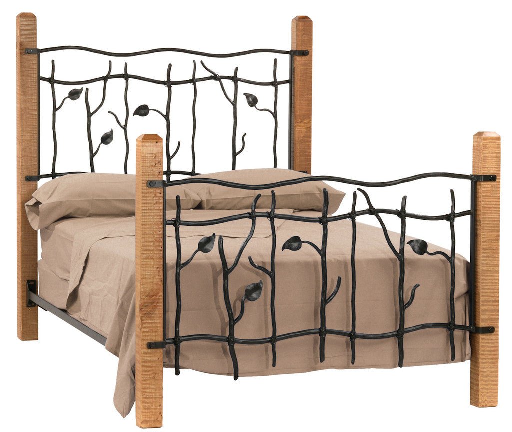 Sassafras Hand Forged Twin Iron Bed - Ozark Cabin Décor, LLC