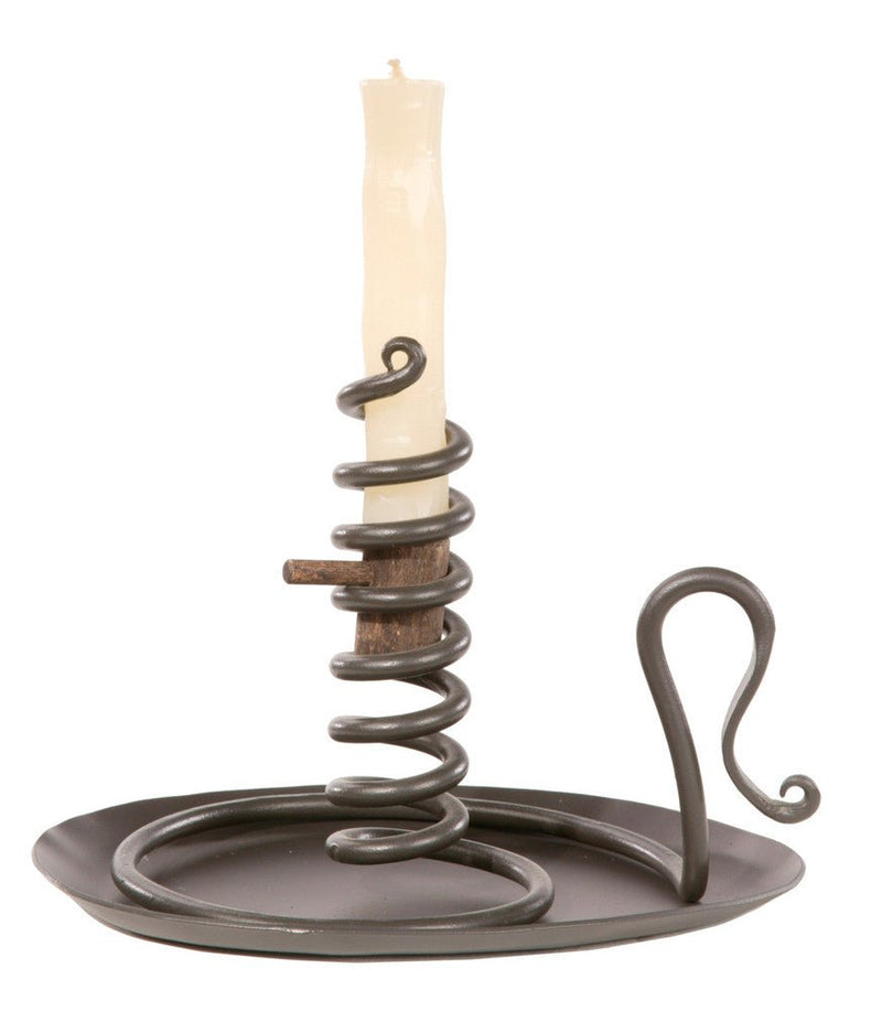 Courting Iron Candle (With Drip Pan) - Ozark Cabin Décor, LLC