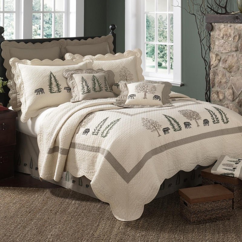 Bear Creek Quilted Bedding Collection - King - Ozark Cabin Décor, LLC