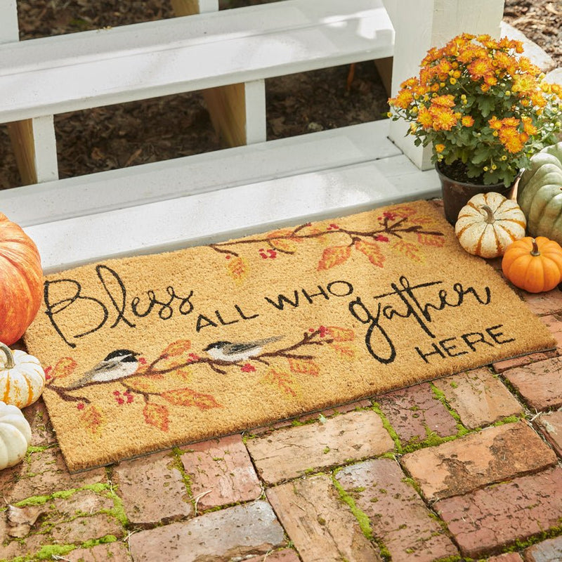 Fall Blessings Coir Doormat - Ozark Cabin Décor, LLC
