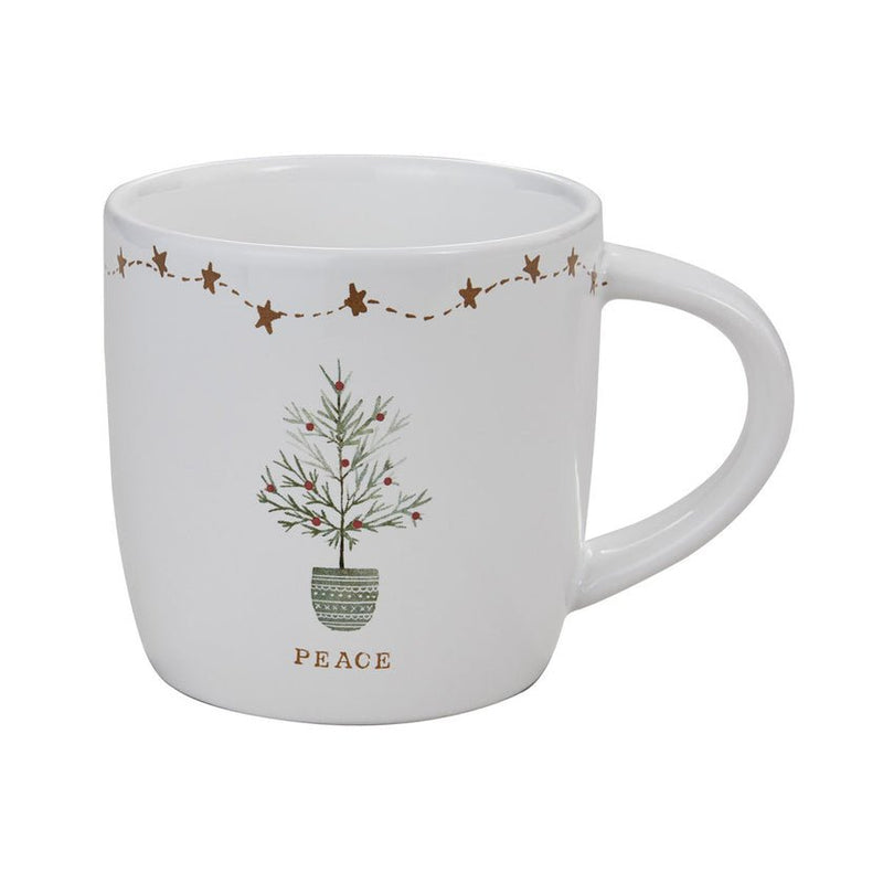 Christmas Peace Mug - Set of 4 - Ozark Cabin Décor, LLC