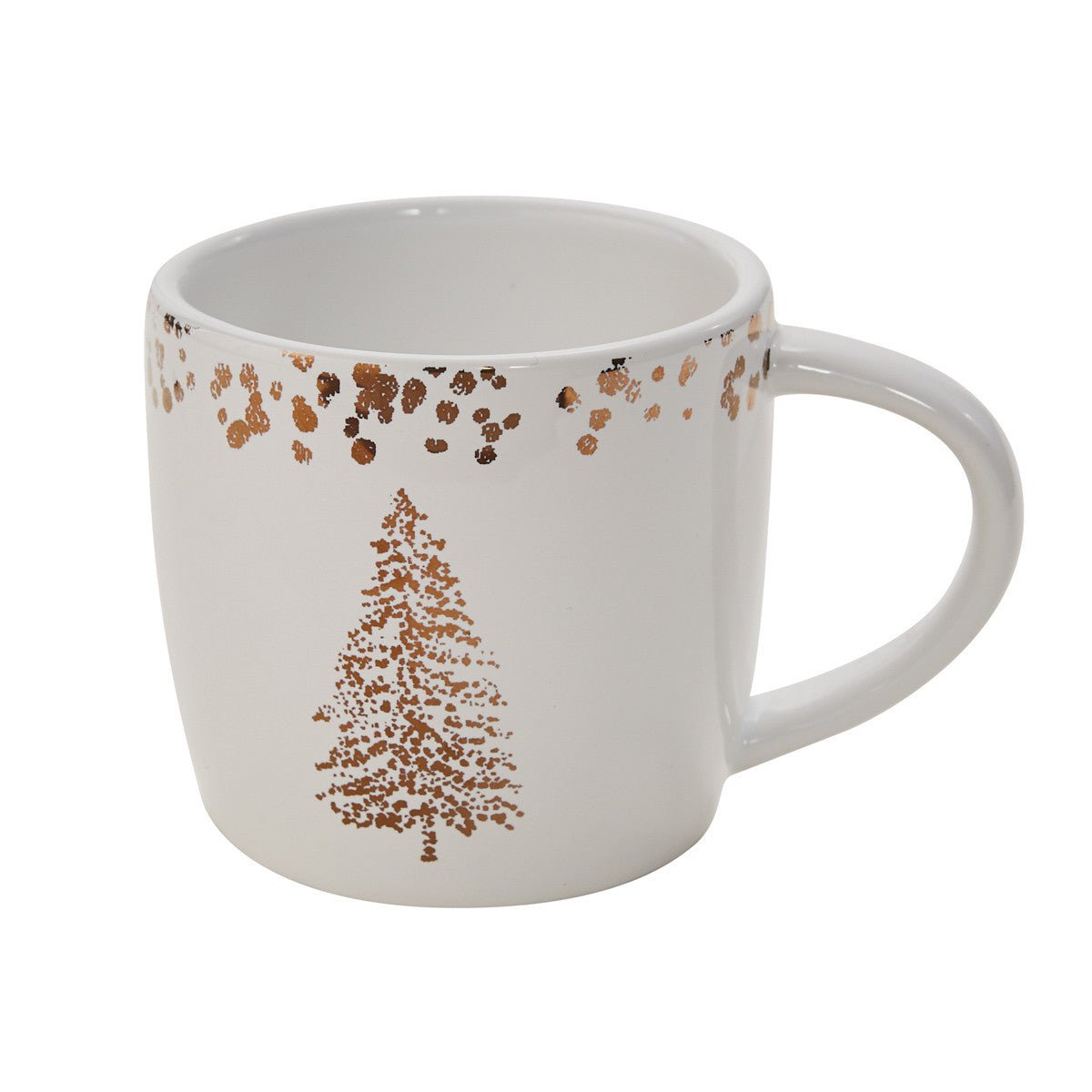Golden Christmas Mug - Set of 4 - Ozark Cabin Décor, LLC