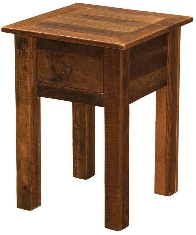 Barnwood One Drawer End Table - Ozark Cabin Décor, LLC