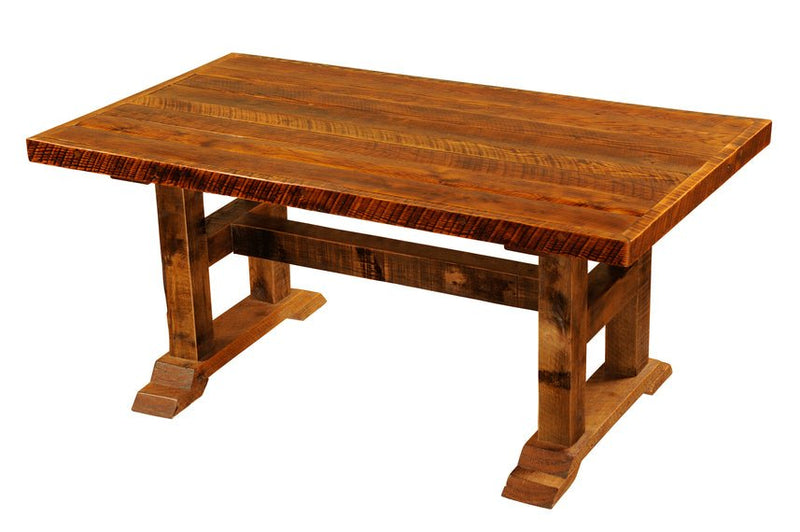 B15123-AT Barnwood Timbers Dining Table w/Artisan Top - Ozark Cabin Décor, LLC