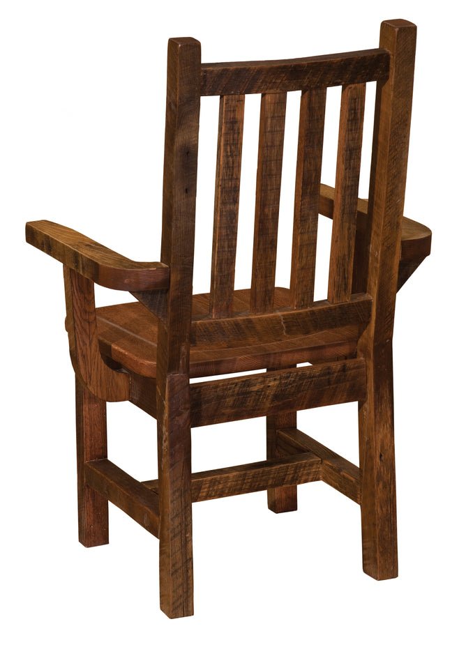 B16121-AO Barnwood Prairie Arm Chair - Ozark Cabin Décor, LLC