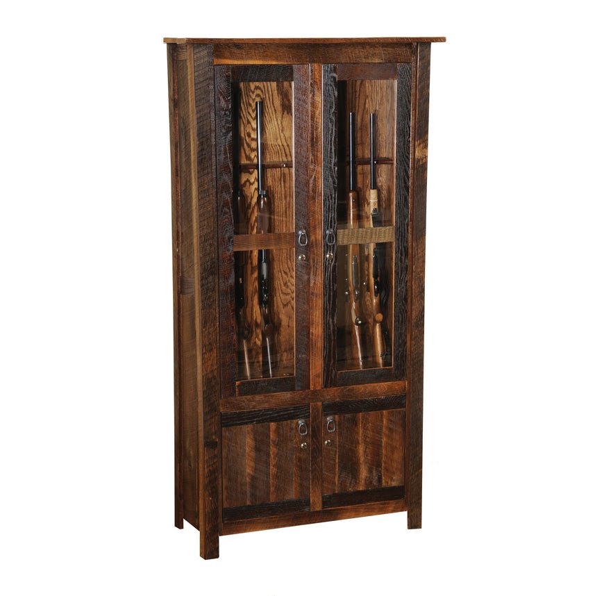 Fireside Lodge Barnwood 8-Gun Cabinet