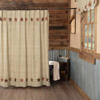 Abilene Star Shower Curtain - Ozark Cabin Décor, LLC