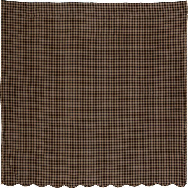 Black Check Shower Curtain - Thumbnail 3