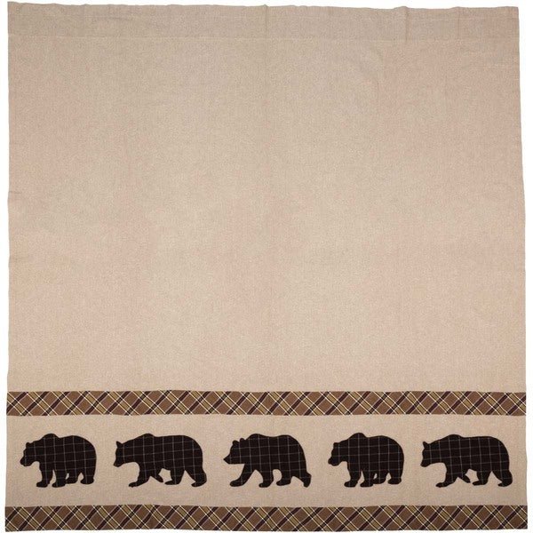 Wyatt Bear Shower Curtain - Ozark Cabin Décor, LLC