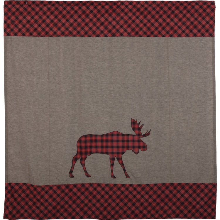 Cumberland Moose Applique Shower Curtain - Thumbnail 2