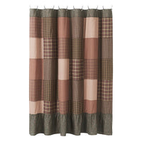 Crosswoods Patchwork Shower Curtain - Ozark Cabin Décor, LLC