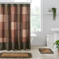 Crosswoods Patchwork Shower Curtain - Ozark Cabin Décor, LLC