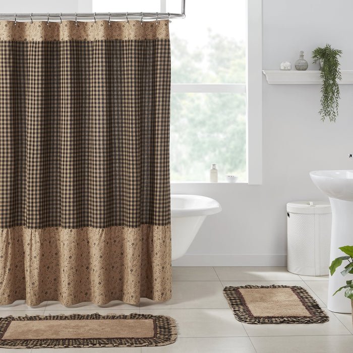 Maisie Ruffled Shower Curtain - Ozark Cabin Décor, LLC