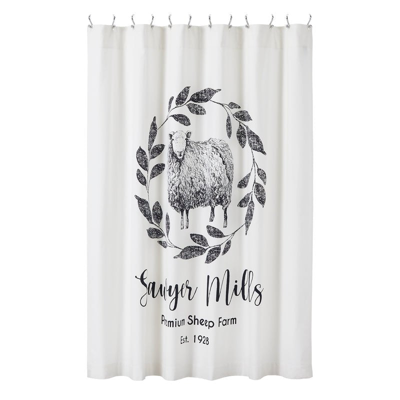 Sawyer Mill Black Sheep Shower Curtain - Ozark Cabin Décor, LLC