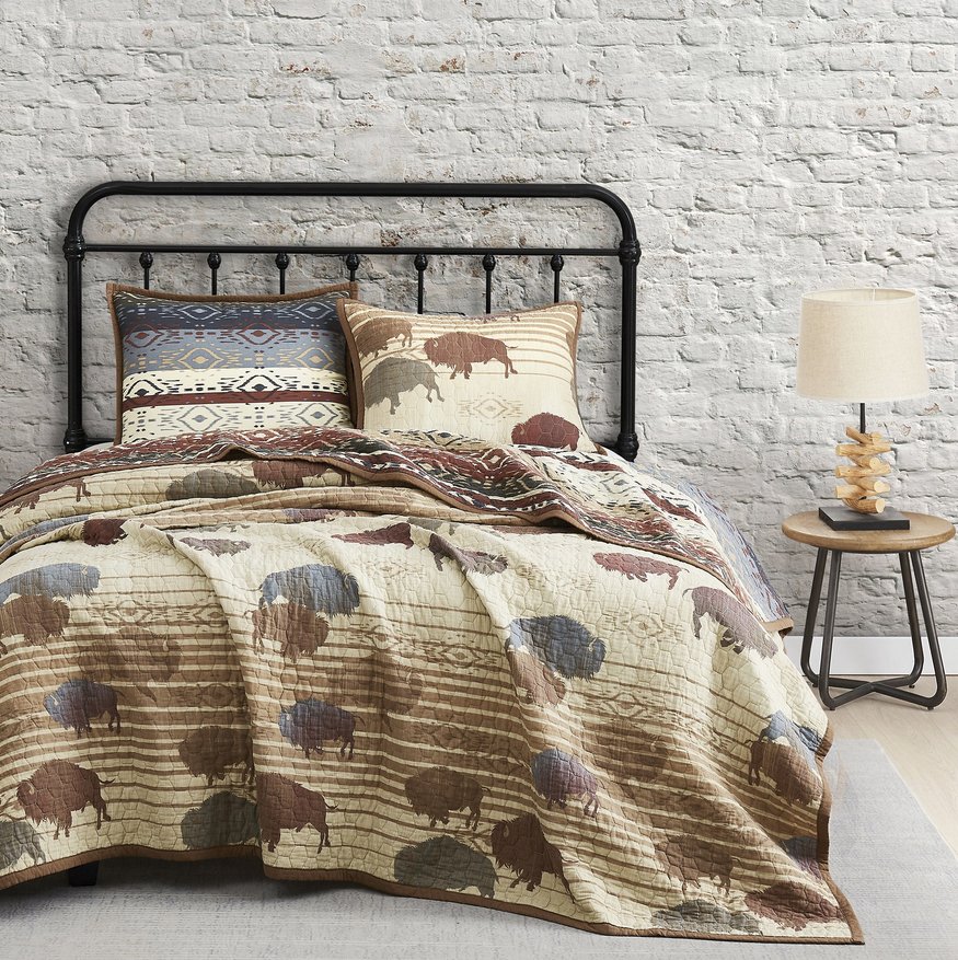 Home On The Range Reversible 3-Pc Quilt Set - Thumbnail 2