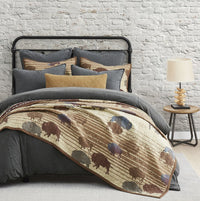 Buffalo Valley Reversible 3-Pc Quilt Set - King - Ozark Cabin Décor, LLC