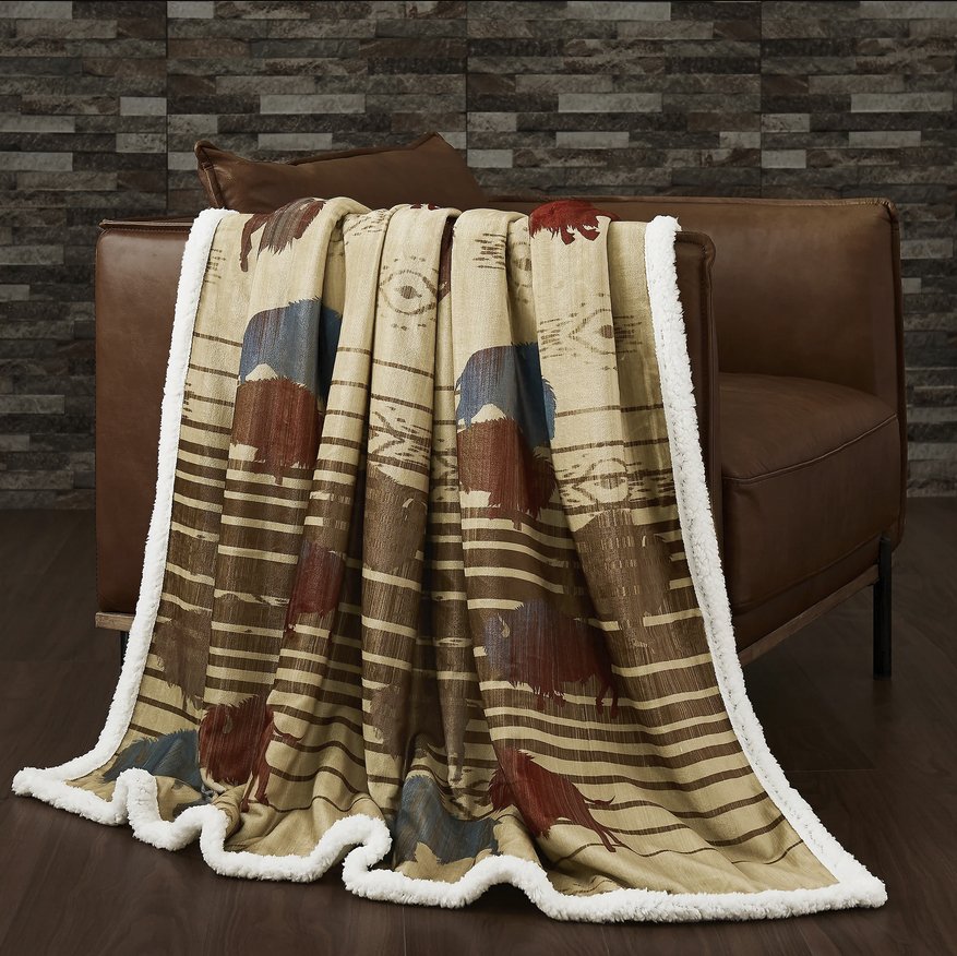 Buffalo Valley Reversible 3-Pc Quilt Set - King - Ozark Cabin Décor, LLC