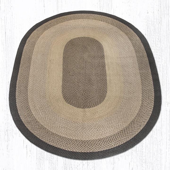 Chocolate Natural Braided Jute Rug - C-017 - Ozark Cabin Décor, LLC