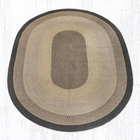 Chocolate Natural Braided Jute Rug - C-017 - Ozark Cabin Décor, LLC