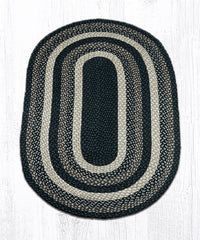 C-313 Mocha Frappuccino Braided Rug - Oval - Ozark Cabin Décor, LLC