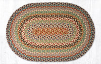 C-328 Multi-Color Braided Rug - Oval - Ozark Cabin Décor, LLC