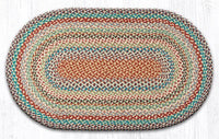 C-328 Multi-Color Braided Rug - Oval - Ozark Cabin Décor, LLC
