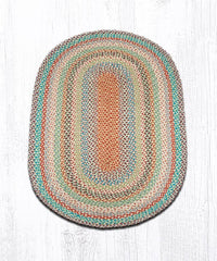C-328 Multi-Color Braided Rug - Oval - Ozark Cabin Décor, LLC