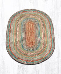 C-328 Multi-Color Braided Rug - Oval - Ozark Cabin Décor, LLC