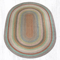 C-328 Multi-Color Braided Rug - Oval - Ozark Cabin Décor, LLC