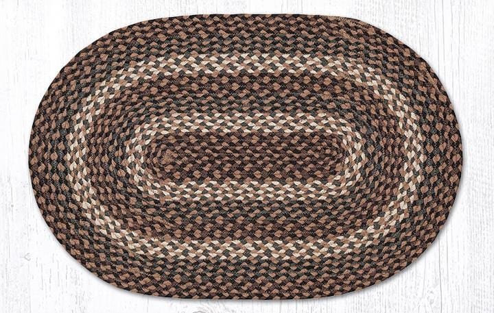 C-770 Tan Braided Rug - Oval - Ozark Cabin Décor, LLC
