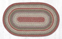 "27"x45" Oval Sage Braided Jute Rug by Earth Rugs." C-9-092