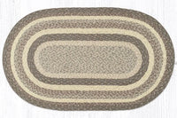 C-9-113 Khaki Braided Rug - Oval - Ozark Cabin Décor, LLC