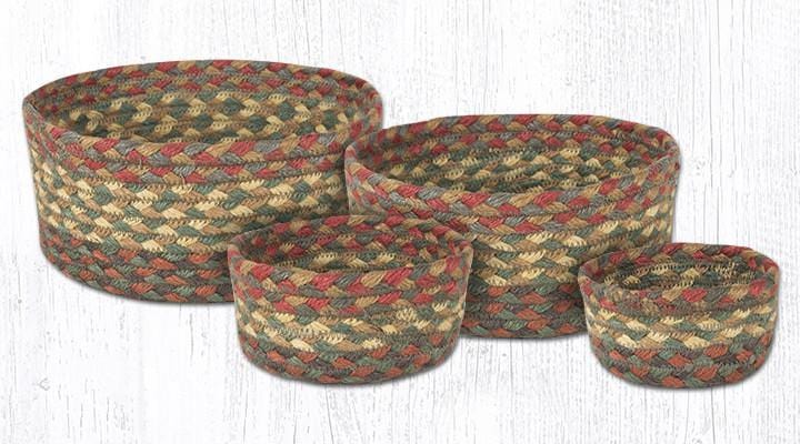 Honey/Vanilla/Ginger Craft Spun Set of 4 Casserole Baskets - CB-300 - Ozark Cabin Décor, LLC