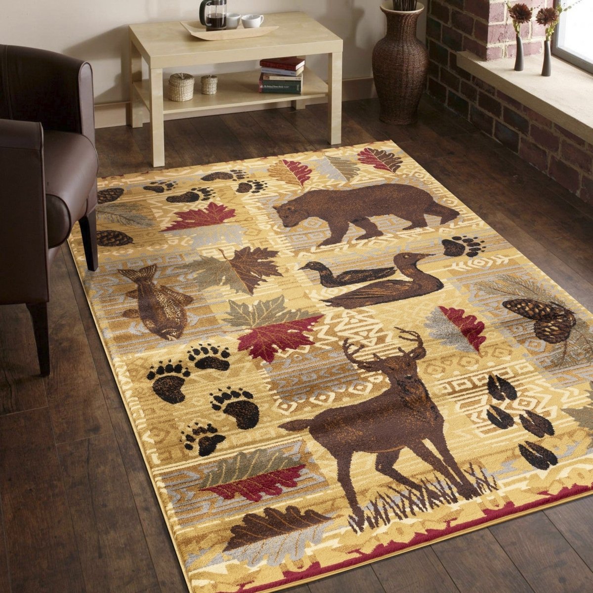 Nature's Paradise Cabin 5'x7' Area Rug - Ozark Cabin Décor, LLC