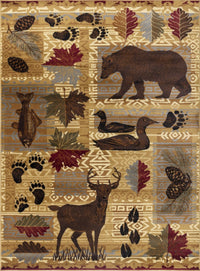 Nature's Paradise Cabin 5'x7' Area Rug - Ozark Cabin Décor, LLC