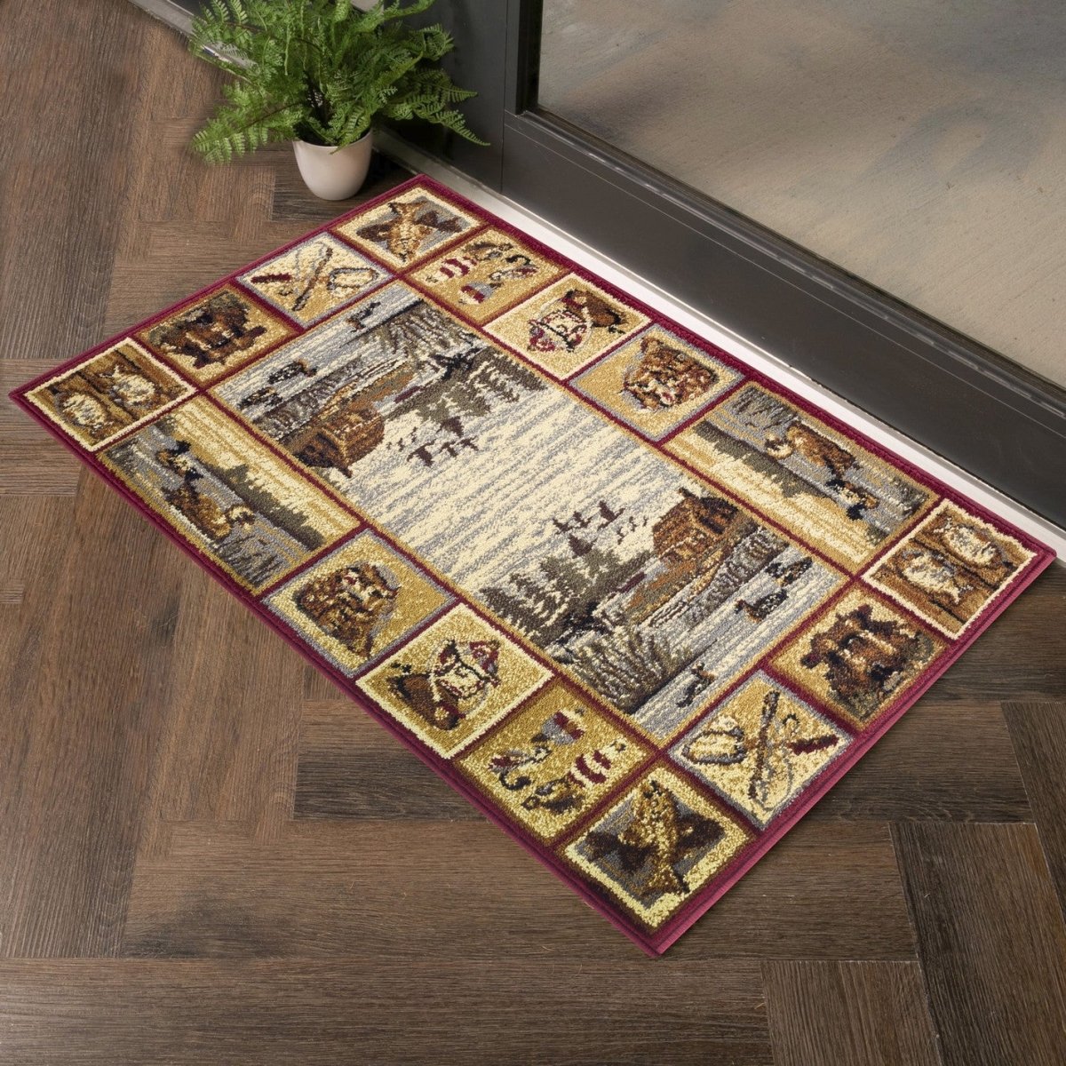 Cabin On The Lake 2'x3' Accent Rug - Ozark Cabin Décor, LLC