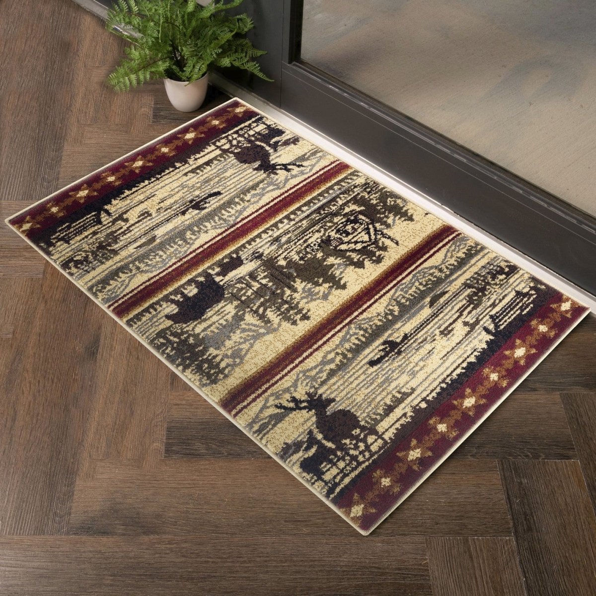 Lakeside Wilderness Cabin 2'x3' Accent Rug - Ozark Cabin Décor, LLC