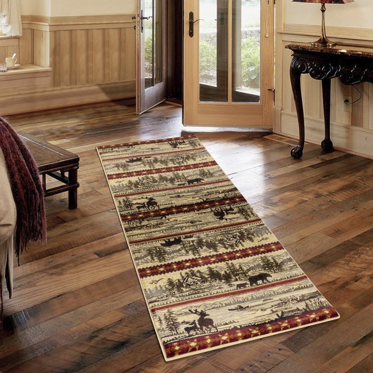 Lakeside Wilderness Cabin 2'x7' Runner Rug - Ozark Cabin Décor, LLC